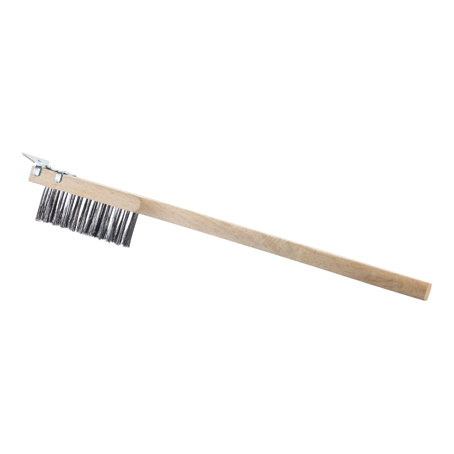 Browne Wire Brush with Scraper, 20", Hardwood/Wire - 574267
