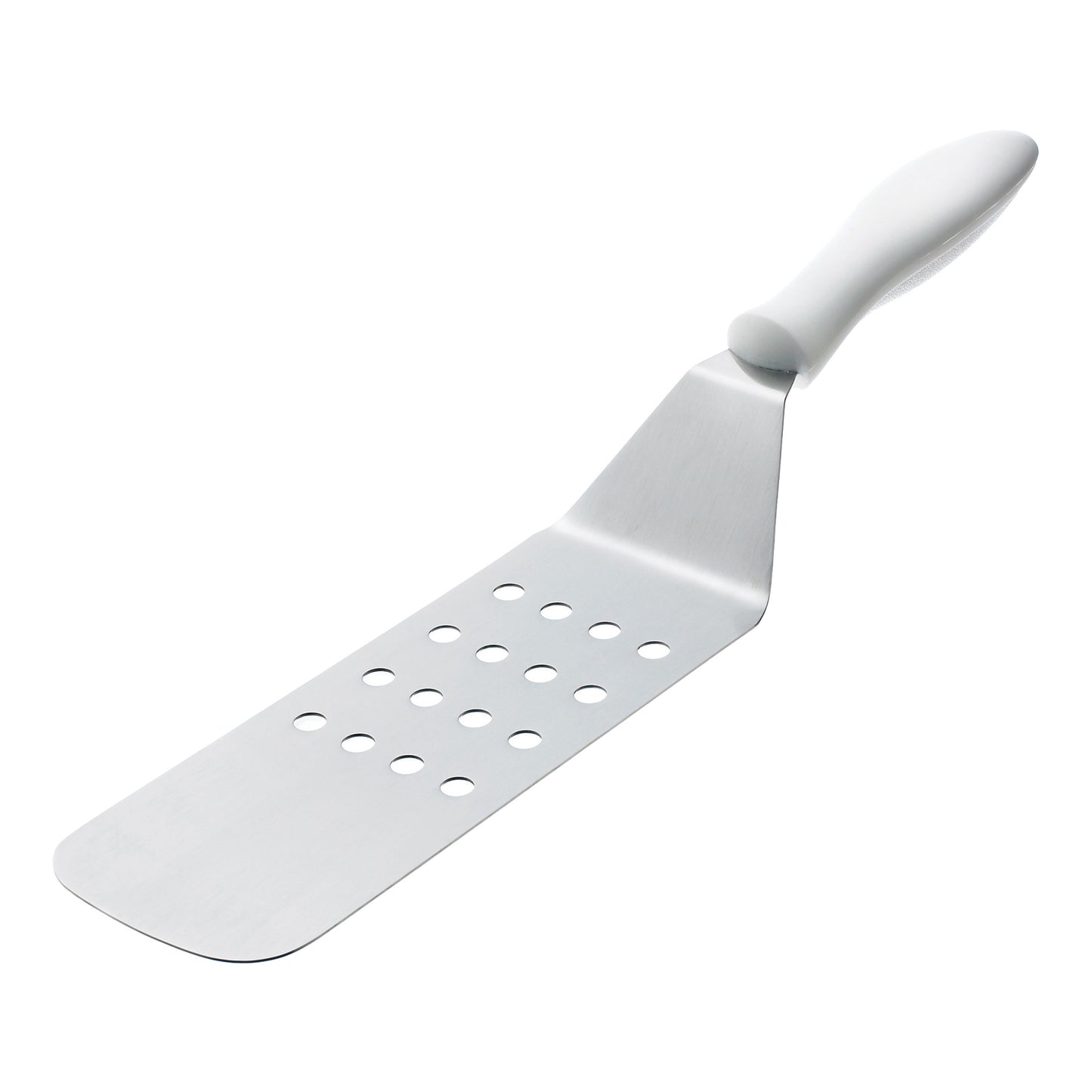 Browne Perforated Turner, 3" x 8" Blade, White Handle - 574365