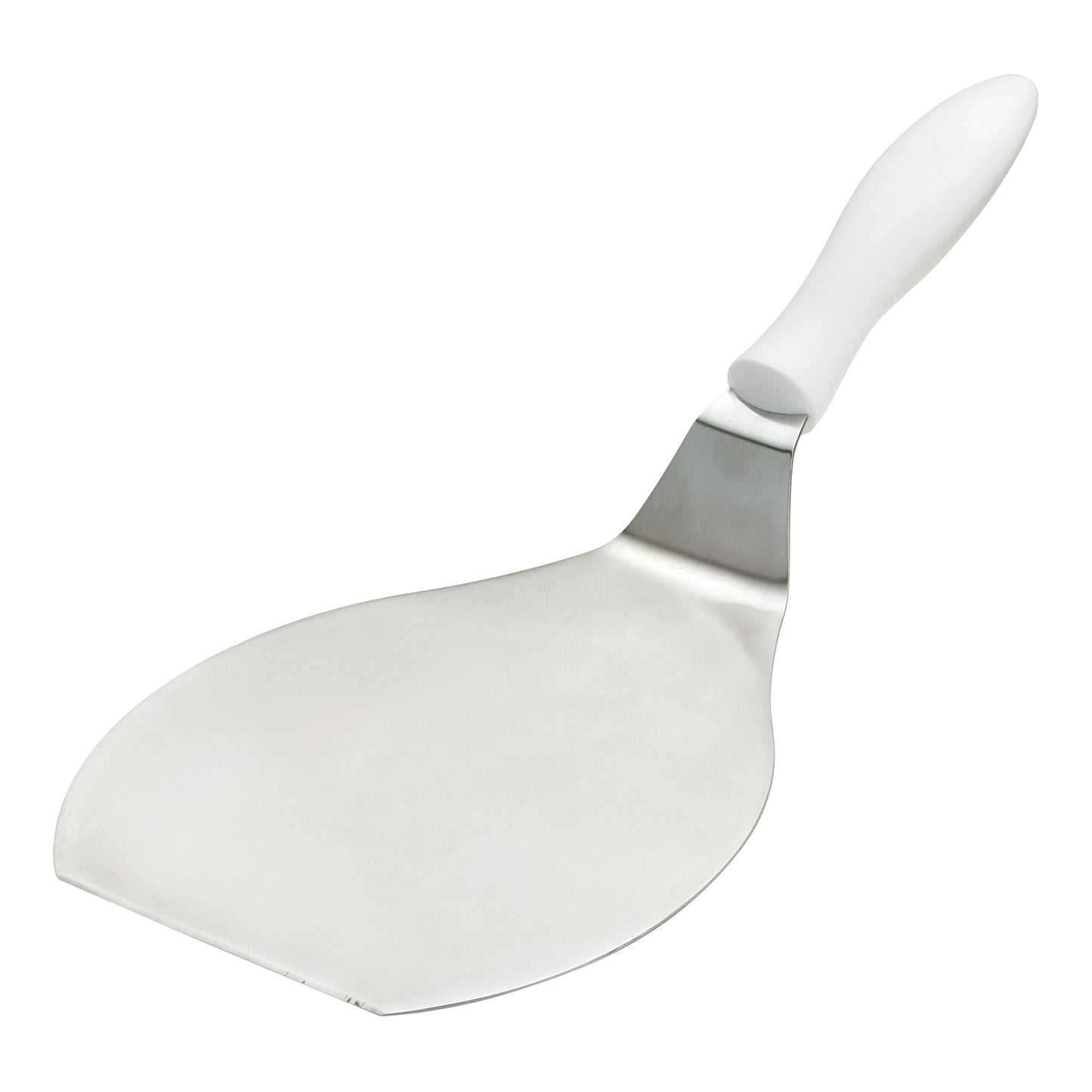 Browne Pancake/Round Turner, 7.5" x 6.5" Blade, White Handle - 574384