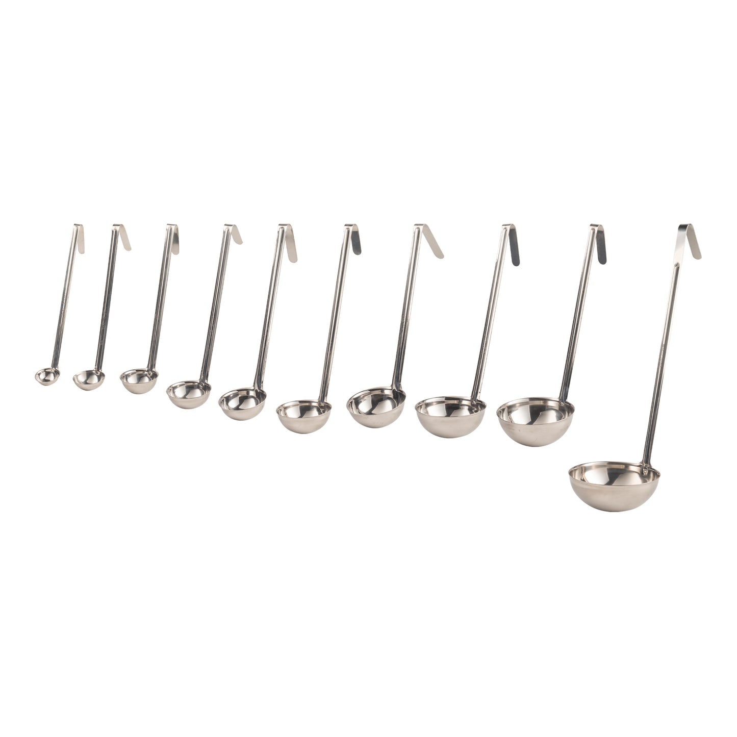 Browne Optima One-Piece Ladle, 6 oz, Stainless Steel - 575706