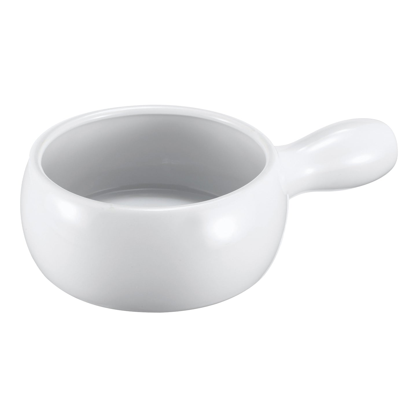 Browne Onion Soup Bowl w Handle, 16 oz, White - 744053W