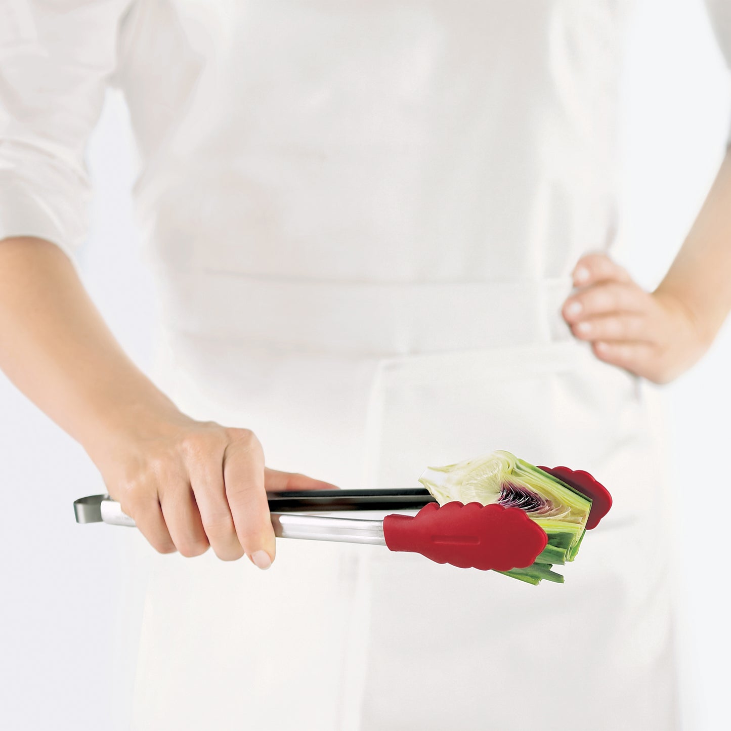 Cuisipro Silicone Locking Tongs, 12", Red - 74708705