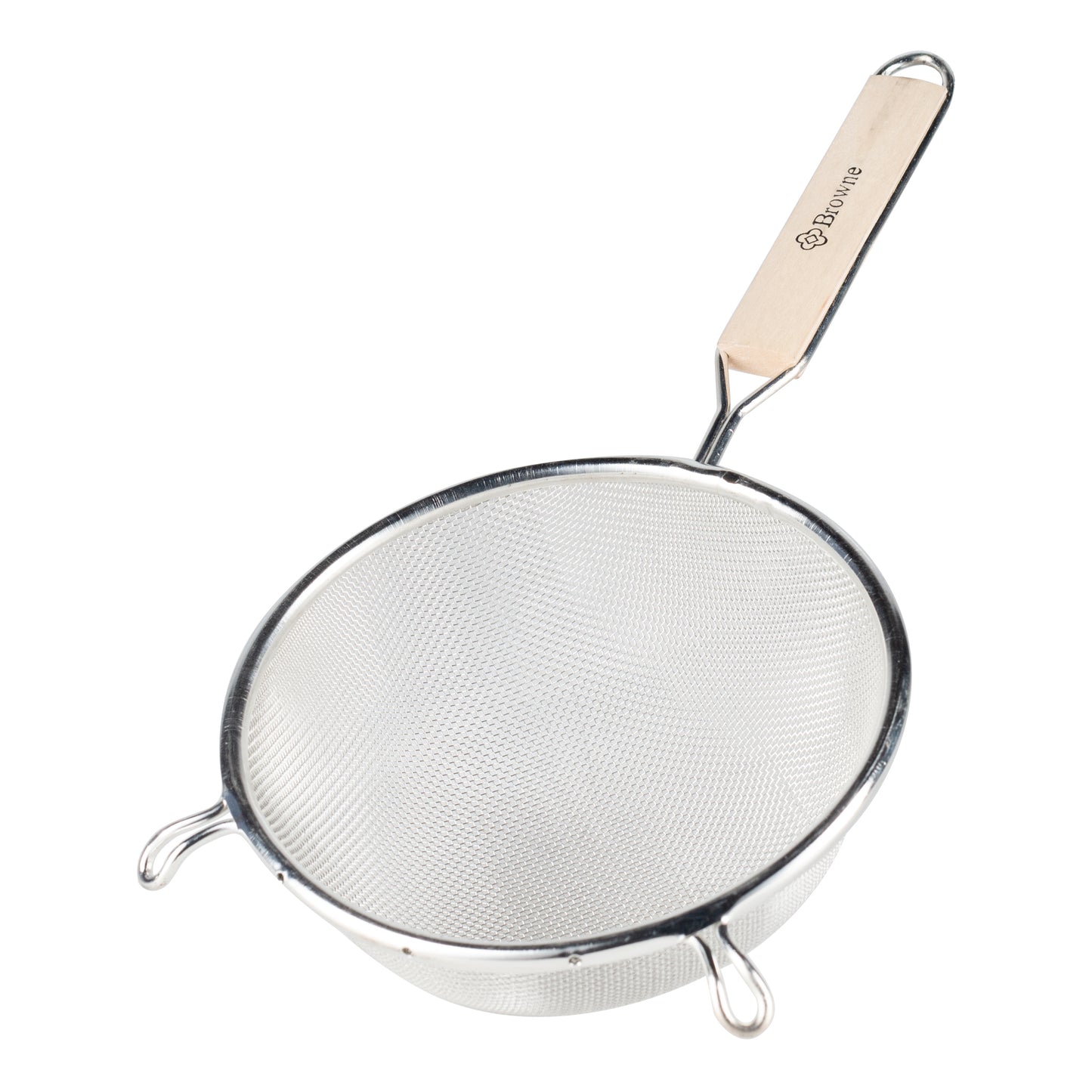 Browne | Passoire fine à mailles simple, 6,8", manche en bois