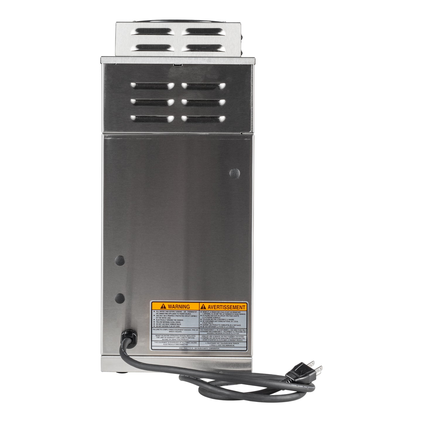 BUNN VP17-2 Coffee Brewer, 2 Warmers, 120V, Stainless Steel - 13300.6003