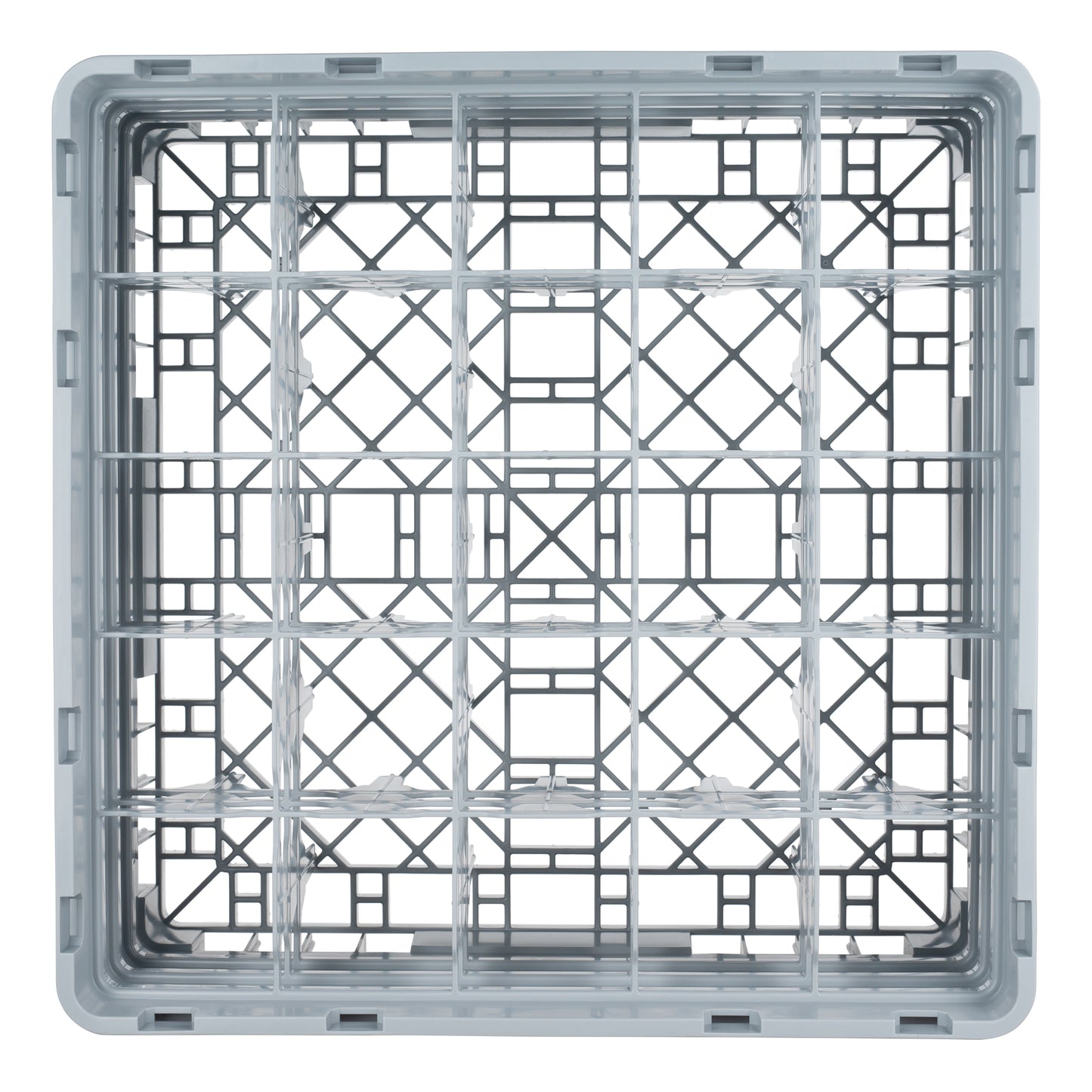 SignatureWares | Casier de verres, 25 compartiments, 6 7/8" de hauteur, gris