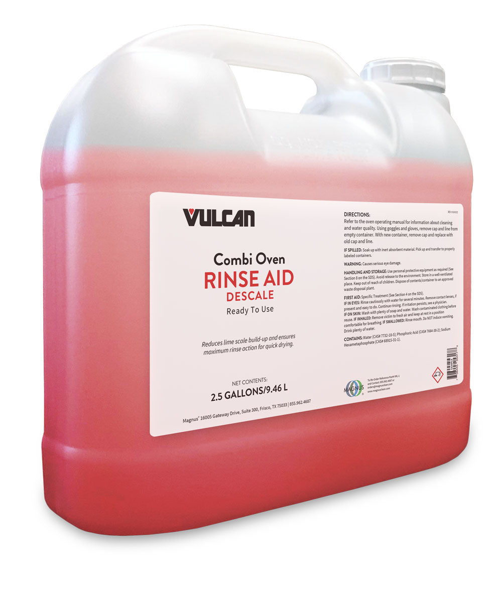 Vulcan Combi Oven Rinse Aid, 2.5 gal (2-pack) - VRL-1