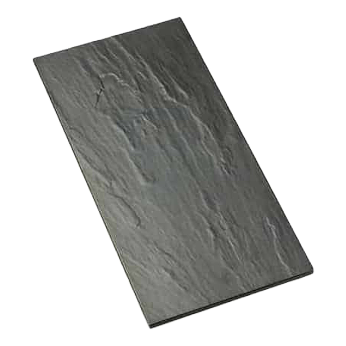 American Metalcraft | Plateau en mélamine fausse ardoise, 18 x 8,5 po, noir