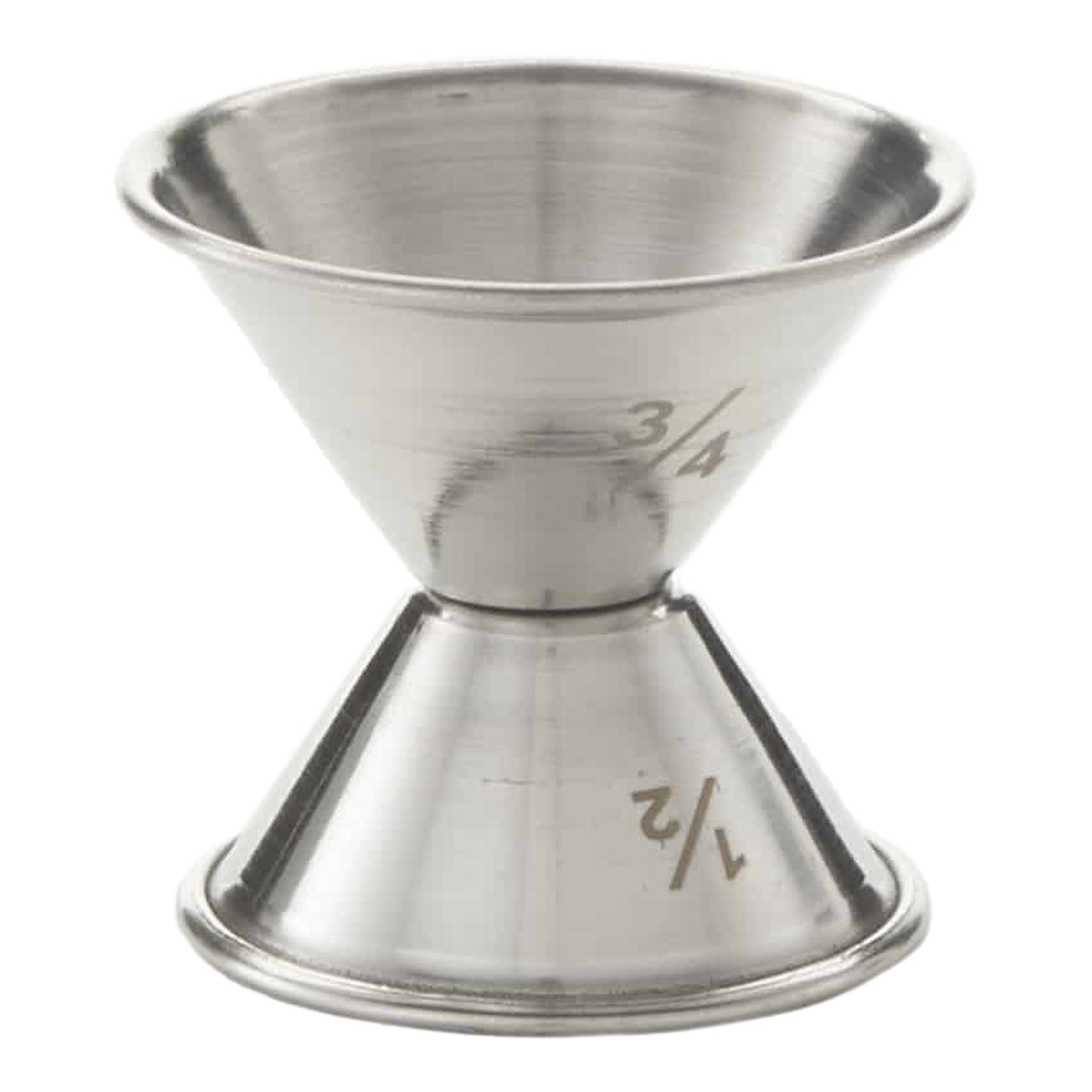 American Metalcraft Double Jigger, 0.5 oz & 0.75 oz, Stainless Steel - J202