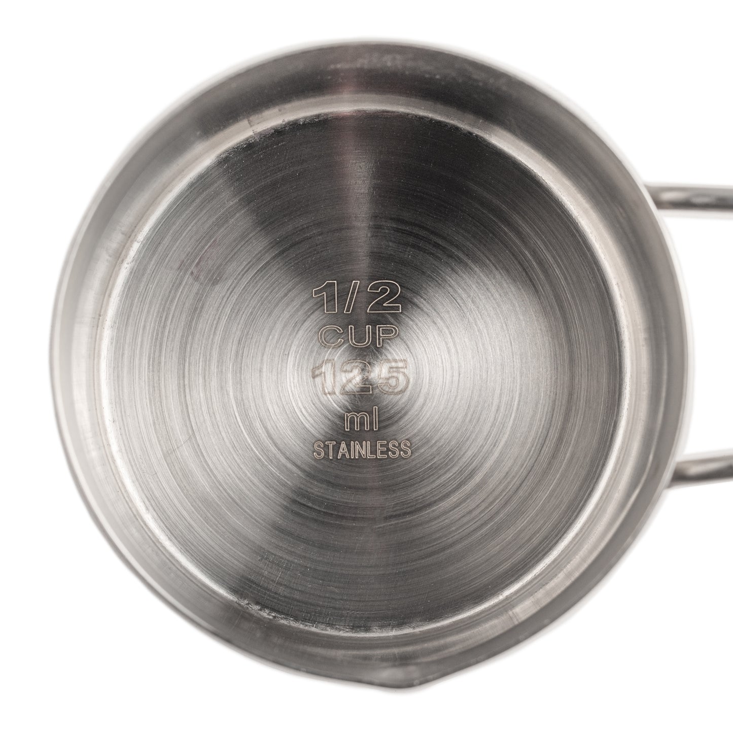 American Metalcraft | Tasse à mesurer à poignée courte, 1/2 tasse, acier inoxydable