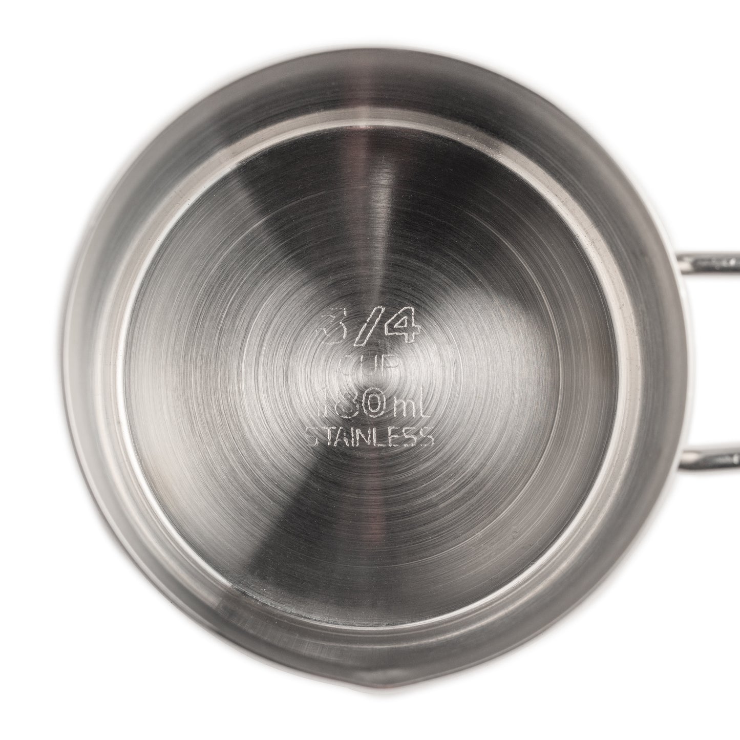 American Metalcraft | Tasse à mesurer à poignée courte, 3/4 tasse, acier inoxydable