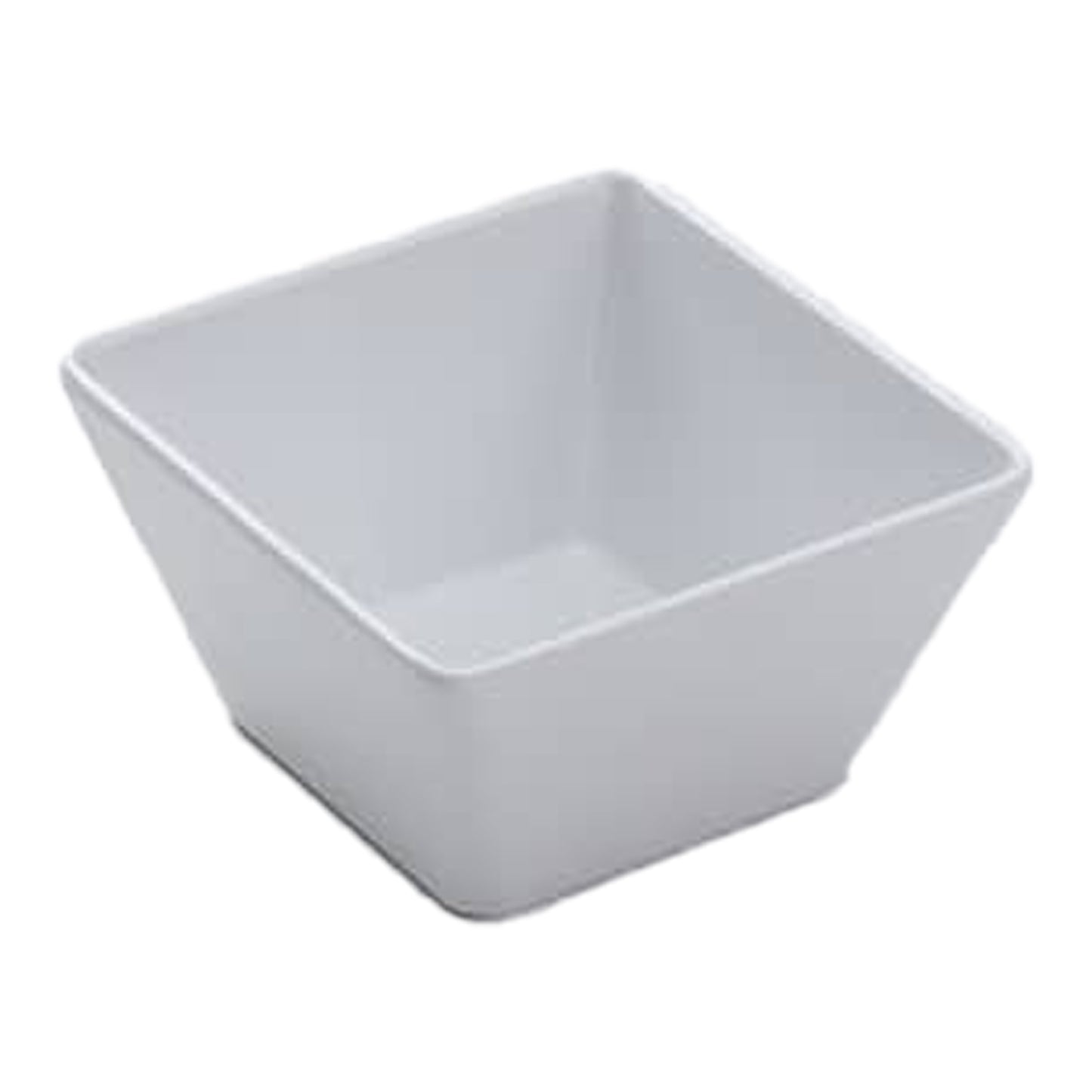 American Metalcraft Endurance Square Bowl, 5", White Melamine (8-pack) - MELSQ53