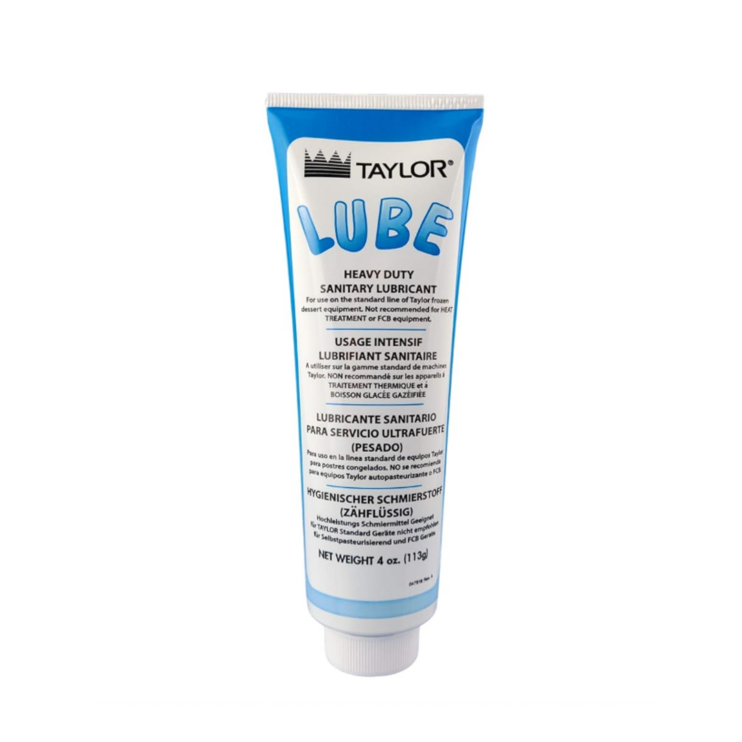 Taylor Heavy Duty Sanitary Lubricant for Taylor Frozen Dessert Equipment, 4 oz, Blue - 047518