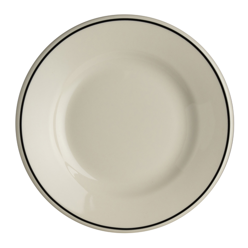 Steelite Homer Laughlin Black Line Rolled Edge Plate, 6 1/4" (36-pack) - HL2011743