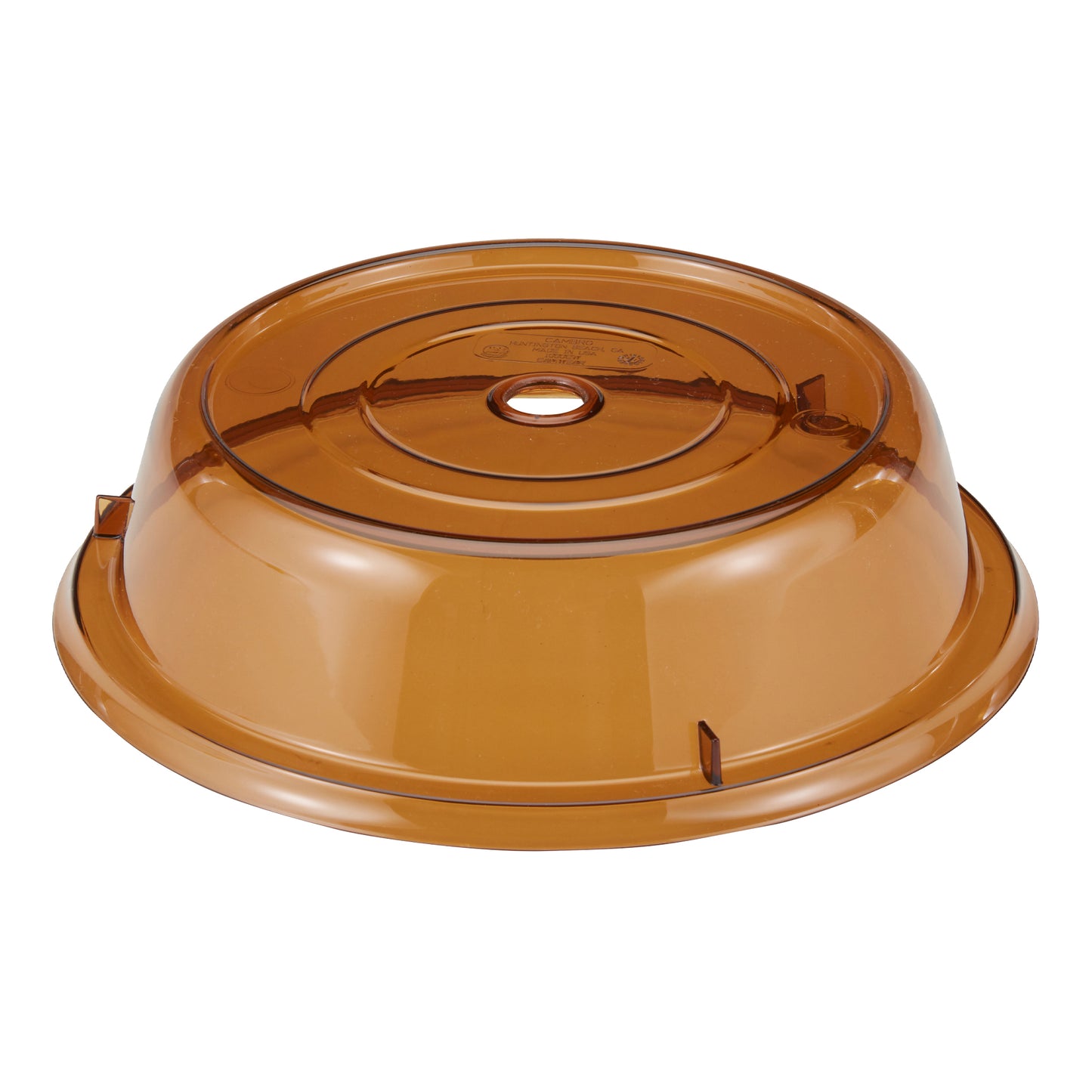 Cambro Camwear Camcovers Plate Cover, 10 5/8", Amber - 1007CW153
