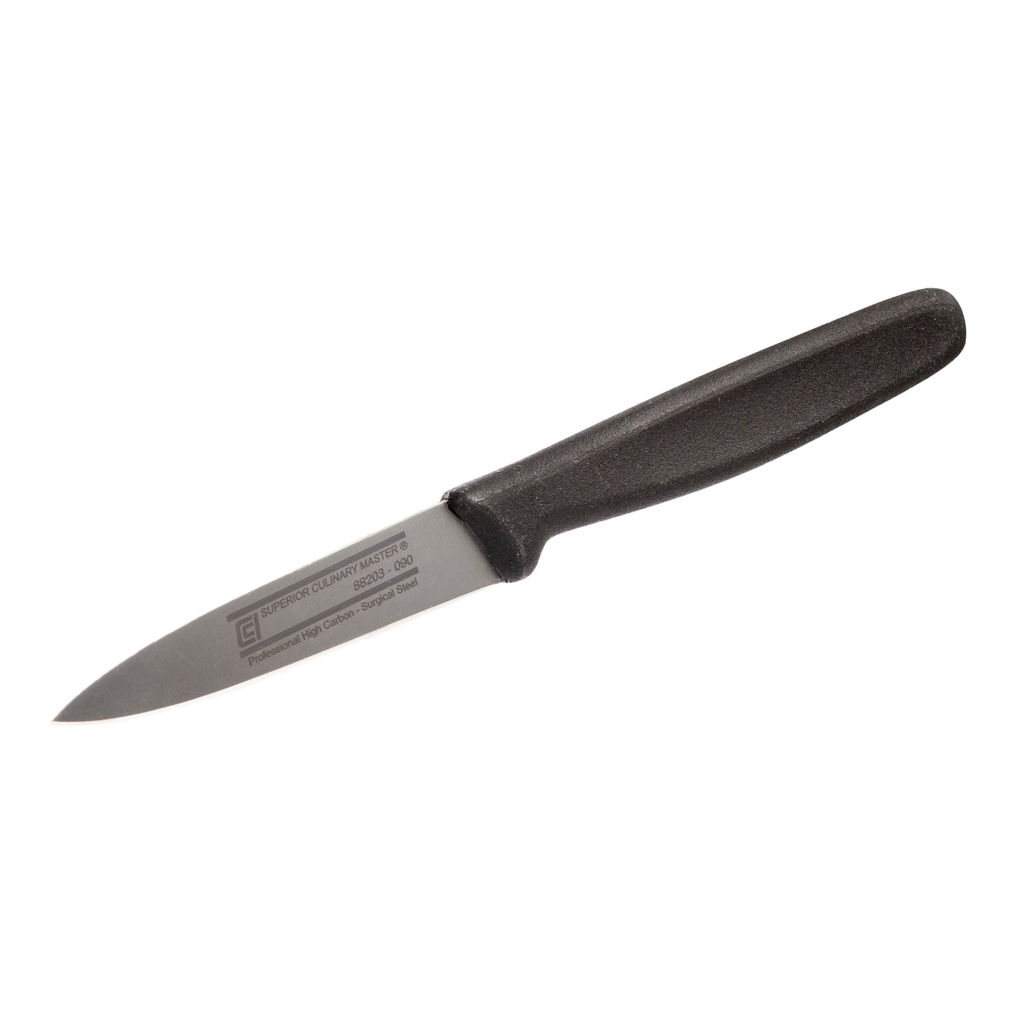 Canada Cutlery Euro Culinary Paring Knife, 3 1/2", Black Handle - 88203-090