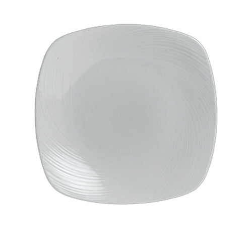 Steelite | Assiette carrée Spyro Metro, 9 po, blanc (paquet de 24)
