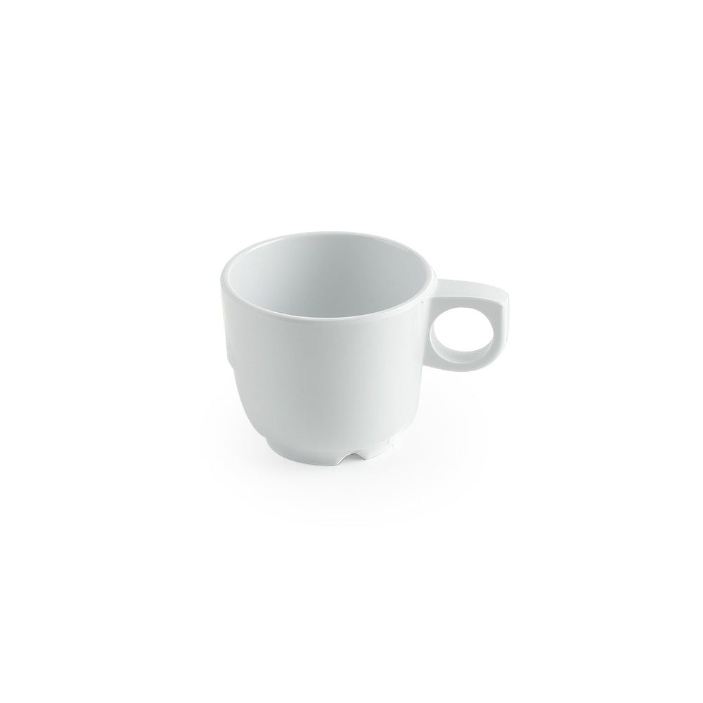 Mistral MIRALYN Coffee Cup, 8 oz, White Melamine (24-pack) - 10305-02
