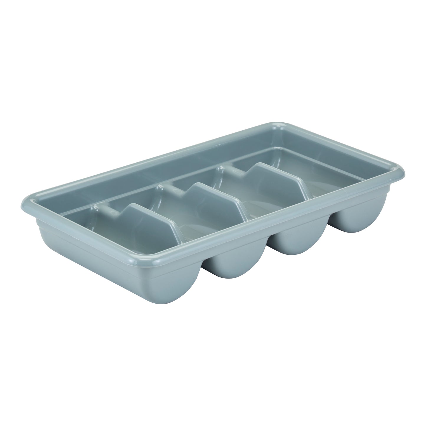 Cambro | Bac à coutellerie avec 4 compartiments CamBox, 11" x 20", poly gris