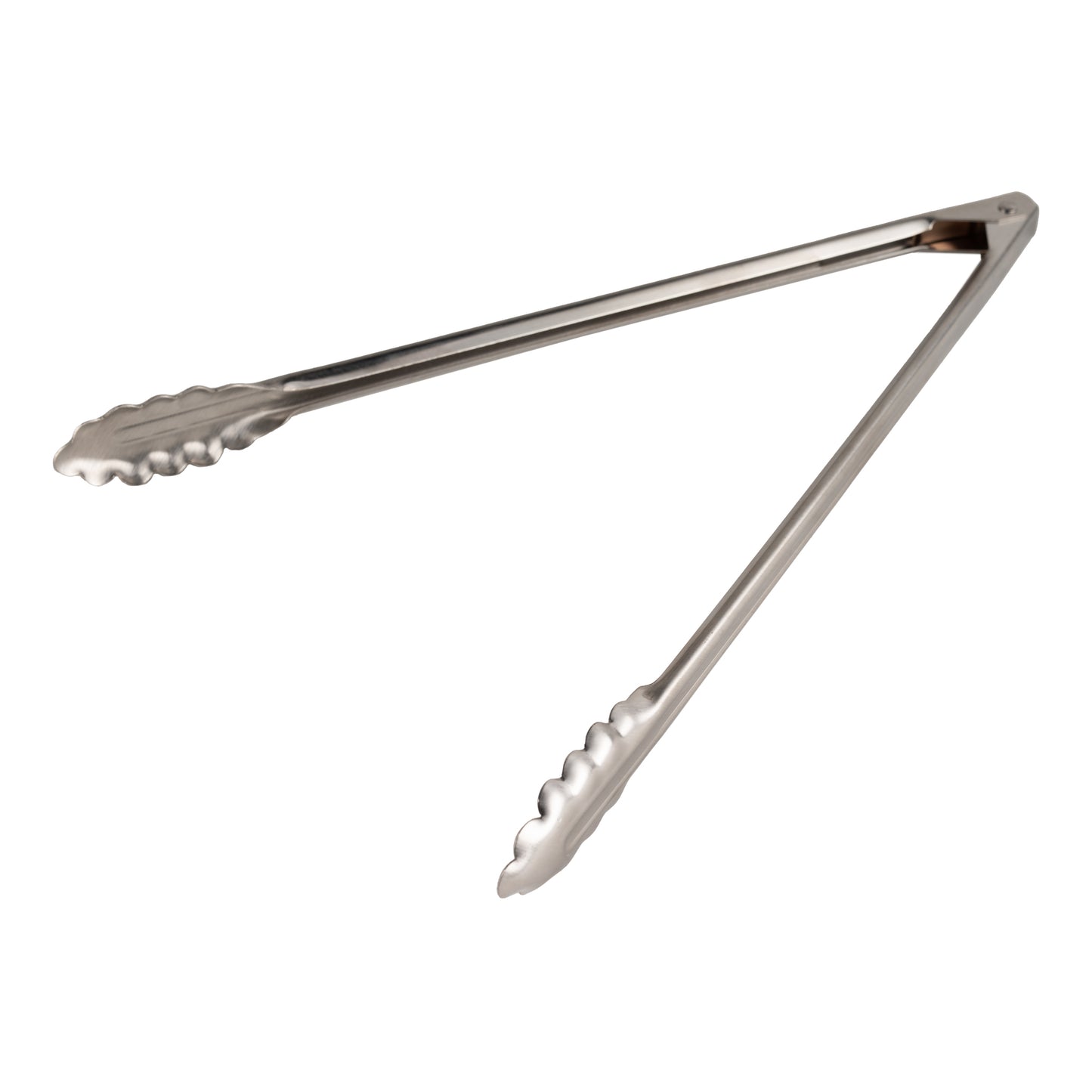 Edlund 44 Series Heavy Duty Scallop Grip Tongs, 16", Stainless Steel - 34510