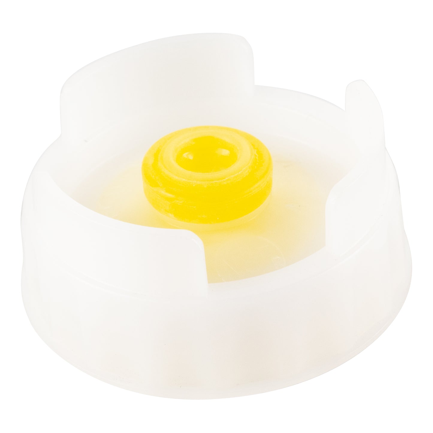 FIFO | Bouchon de distribution de valve de bouteille compressible, moyen/jaune (paquet de 6)