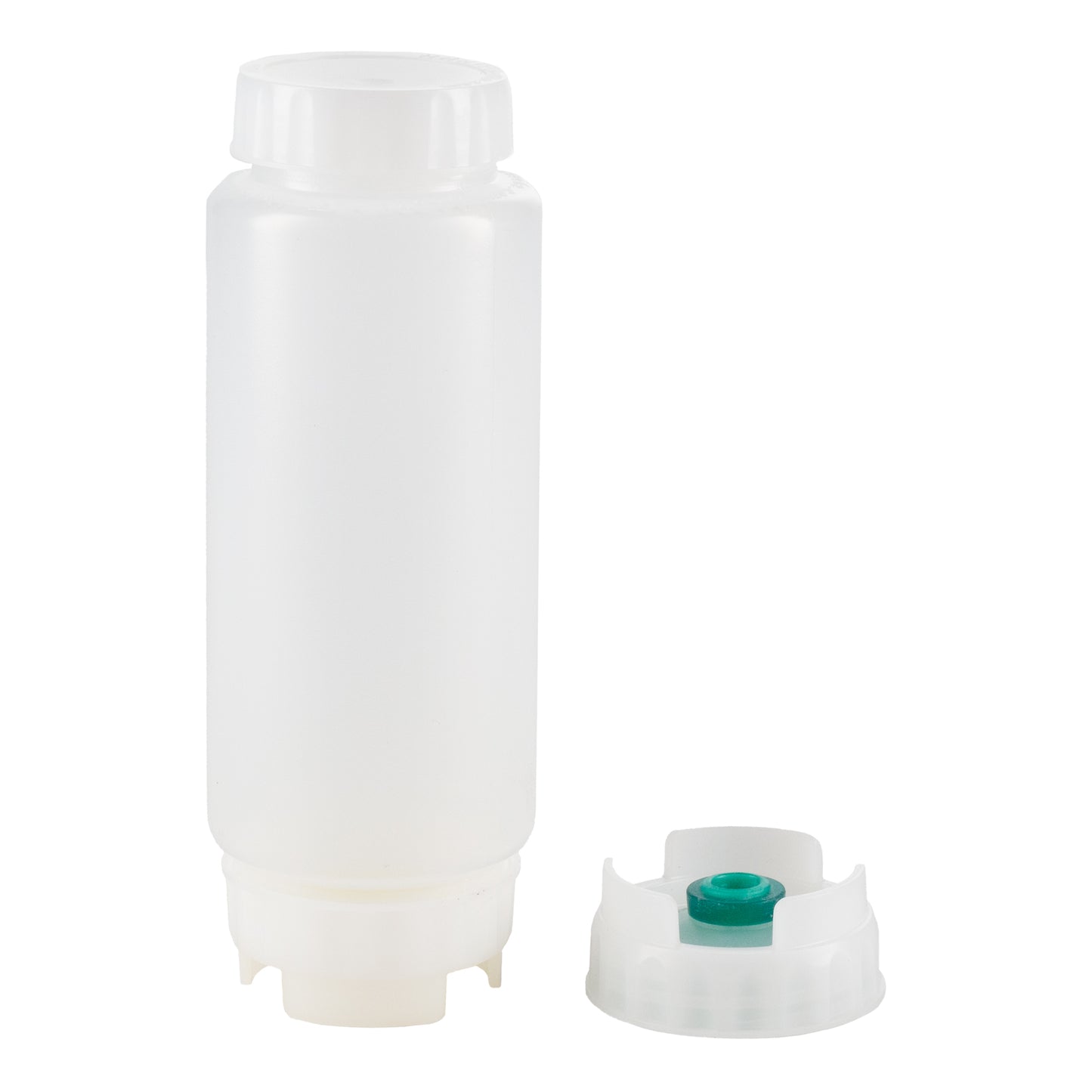 FIFO FIFO Squeeze Bottle, 12 oz, Small/Green Valve Dispensing Cap - CB12-130-12