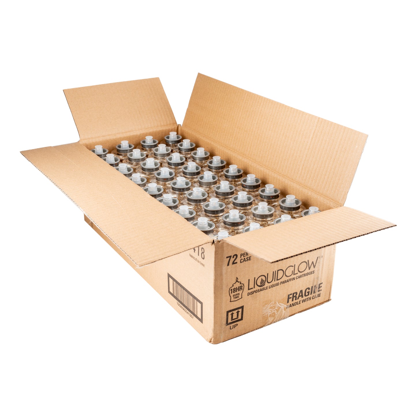 Neo-Image Liquid-Glow Paraffin Oil Square Cartridge, 18 hour, 1.3" x 2.5" (72-pack) - 00418