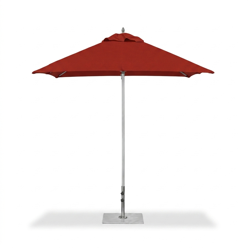 BUM Furniture | Parasol carré Oasis de 7,5 pi, rouge vermillon