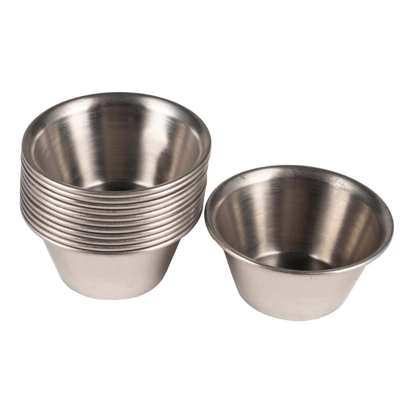 Libbey | Tasse à sauce World Tableware, 2 oz, acier inoxydable (paquet de 12)