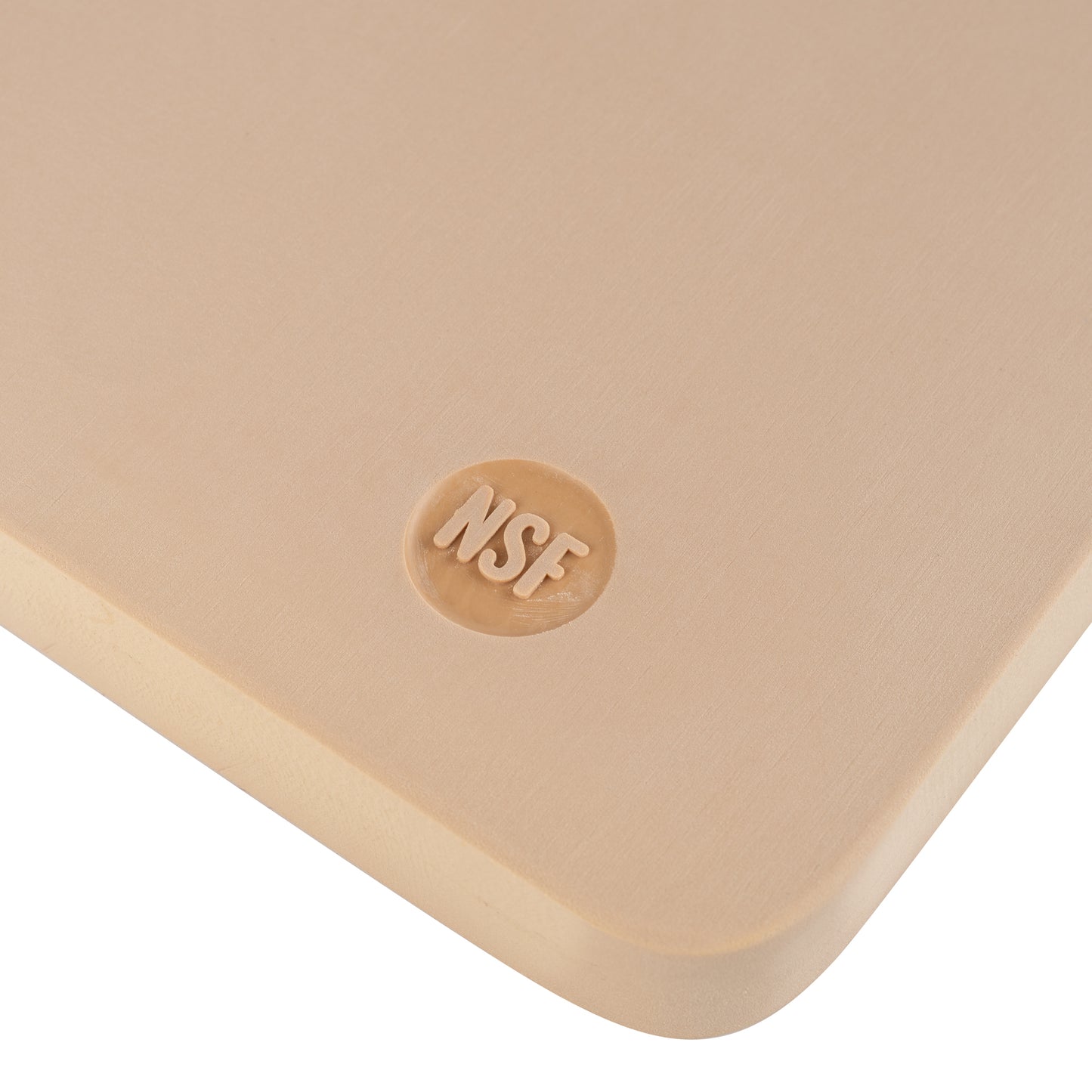 Happy Mat Rubber Cutting Board, 12" x 18" x 1", Beige - RCB121801