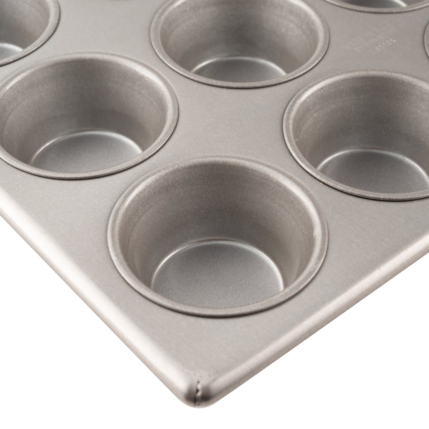 Chicago Metallic Muffin / Cupcake Pan, Standard, 24 Cups x 3.8 Oz, Glazed Aluminized Steel - 45525