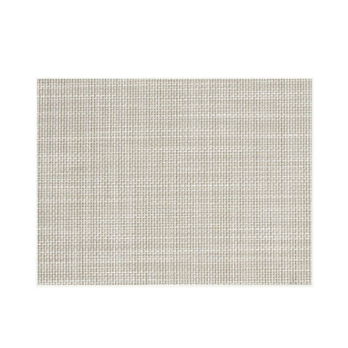 Chilewich Mini Basketweave Hospitality Rectangular Placemat, 12" x 16", Parchment (12-pack) - 100131-016
