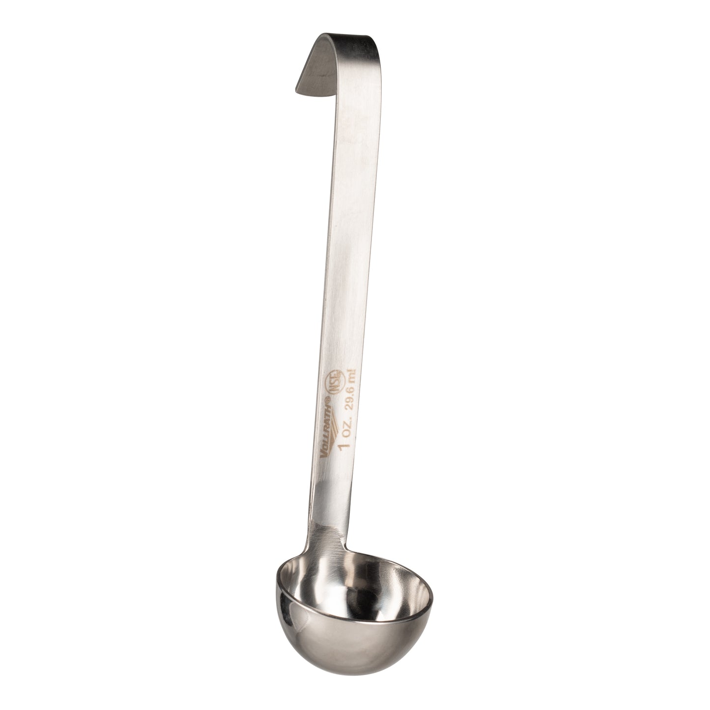 Vollrath One-Piece Heavy-Duty Ladle w/Short Handle, 1 oz, Stainless Steel - 4970110