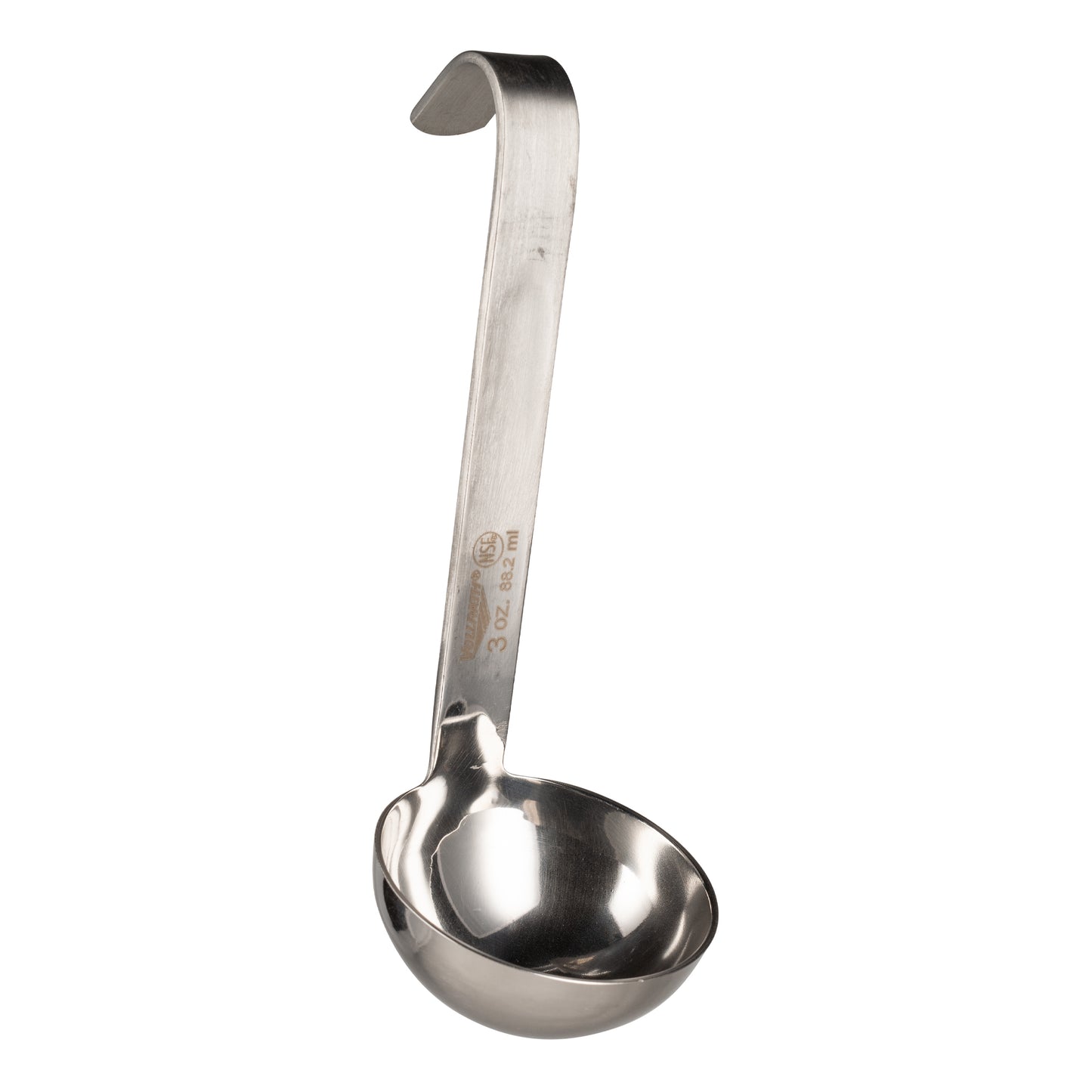 Vollrath One-Piece Heavy-Duty Ladle w/Short Handle, 3 oz, Stainless Steel - 4970310