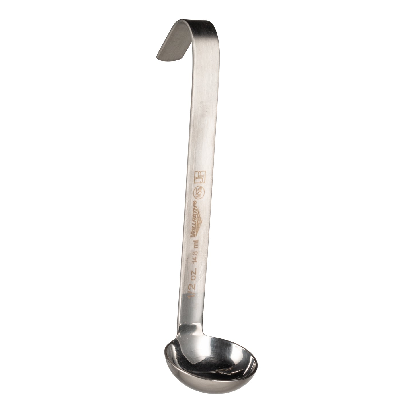 Vollrath One-Piece Heavy-Duty Ladle w/Short Handle, 0.5 oz, Stainless Steel - 4980010