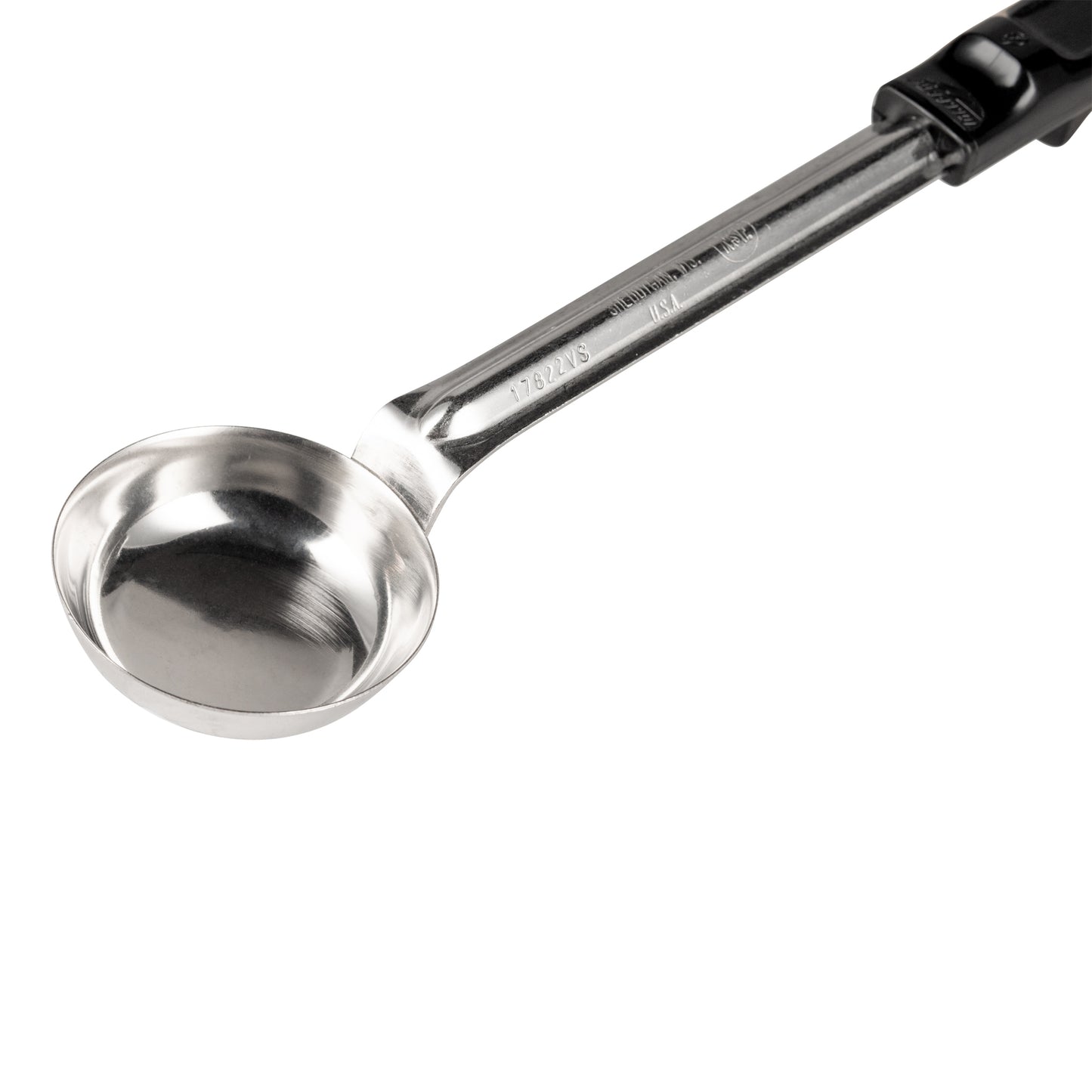 Vollrath Grip N Serve Solid Round Spoodle, 1 oz, Black Handle - 61147