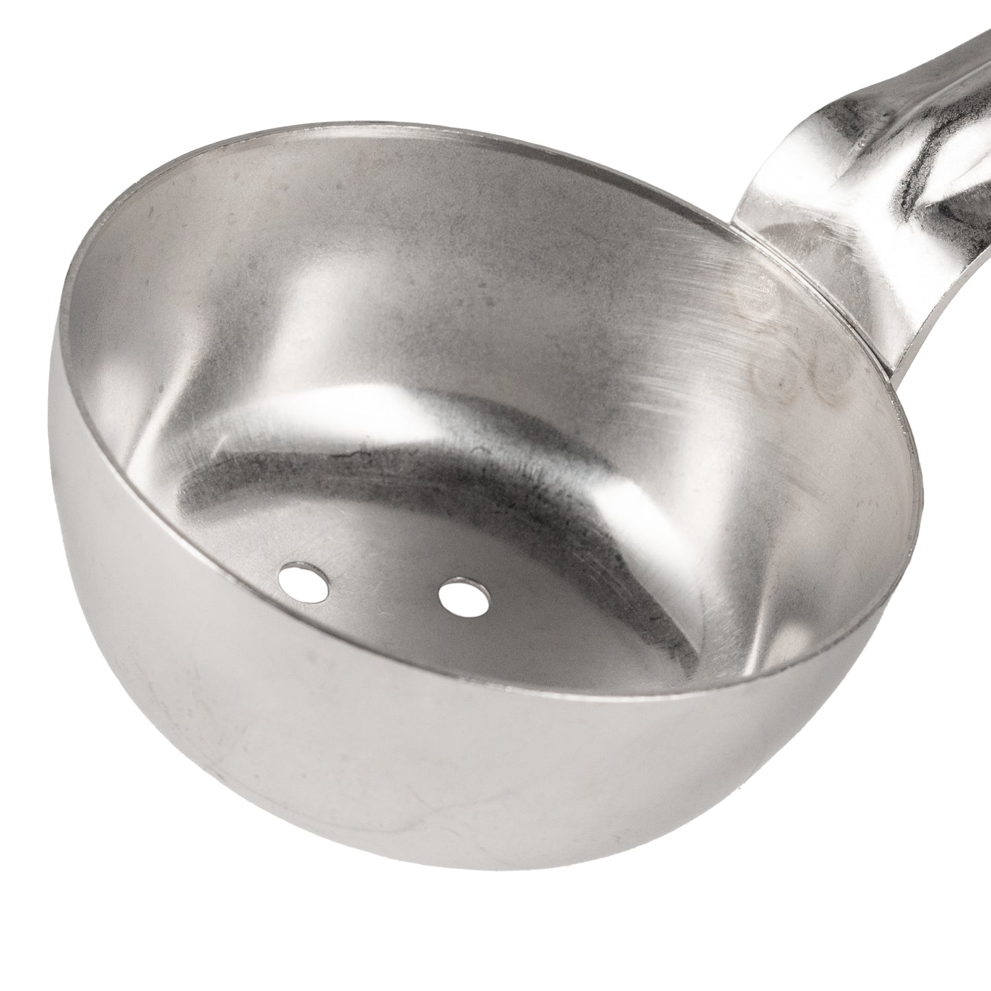 Vollrath Grip N Serve Perforated Round Spoodle, 2 oz, Black Handle - 61155