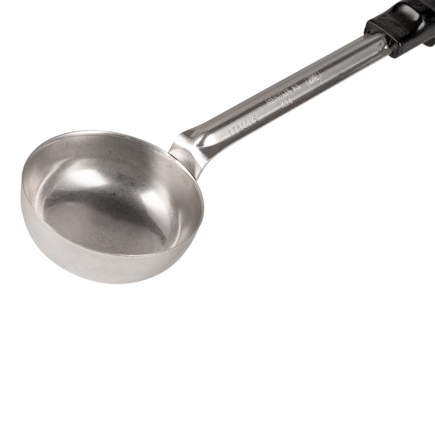 Vollrath Grip N Serve Solid Round Spoodle, 3 oz, Black Handle - 61167