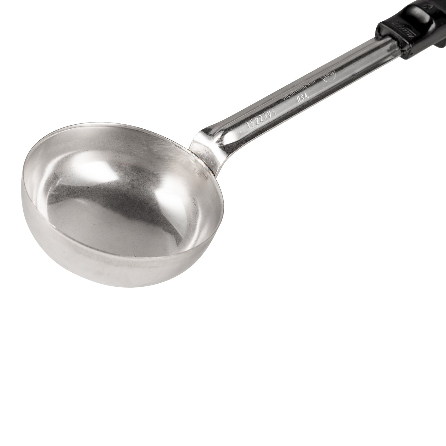 Vollrath Grip N Serve Solid Round Spoodle, 4 oz, Black Handle - 61172