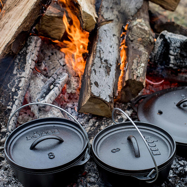 Lodge Camp Dutch Oven, 4 qt, Cast Iron, FINAL SALE - L10CO3