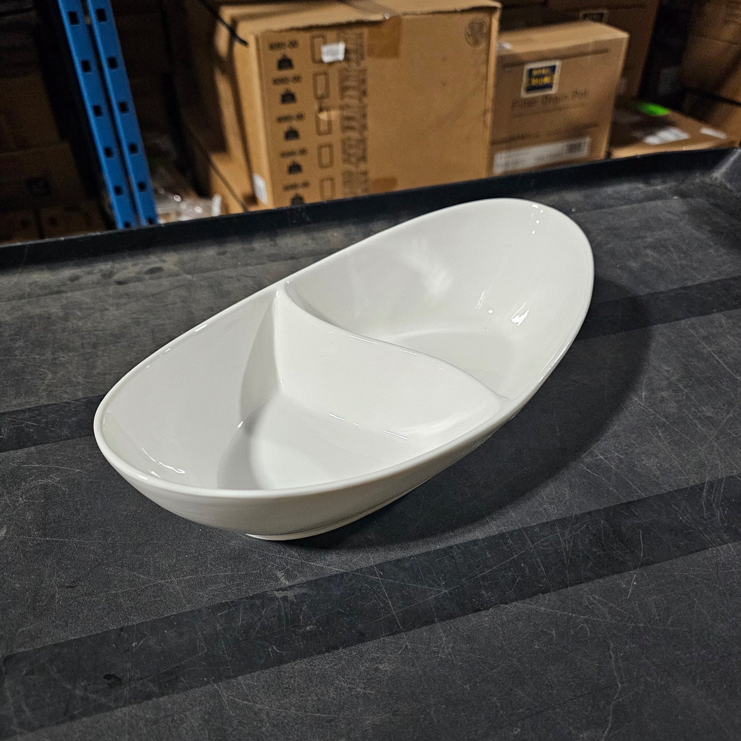 Bol Tap Phong Royal Classic à deux compartiments, céramique blanche, VENTE FINALE - 12311