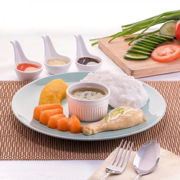 Moule à purée pour riz avec couvercle, 5 portions, jaune - PFM14