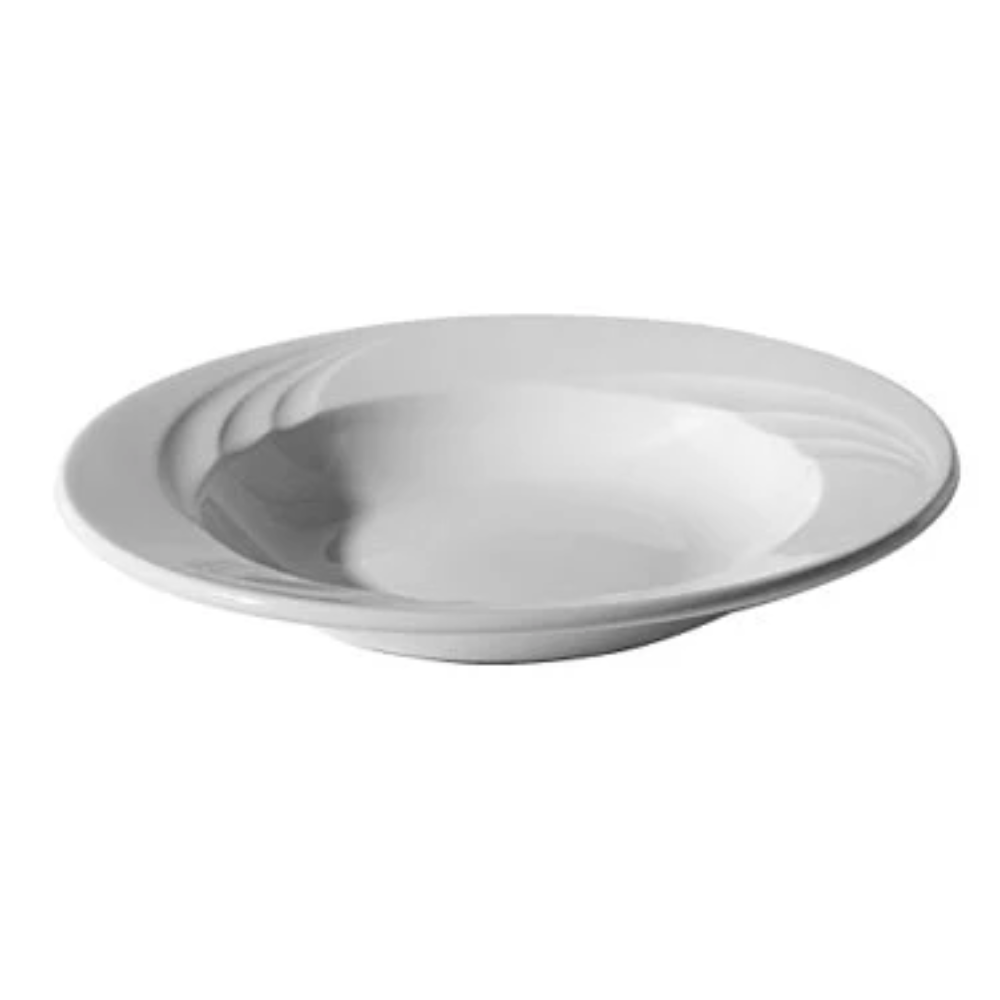 Continental China Everest Soup/Pasta Plate, 10.25", White (12-pack) - 21CCEVE104