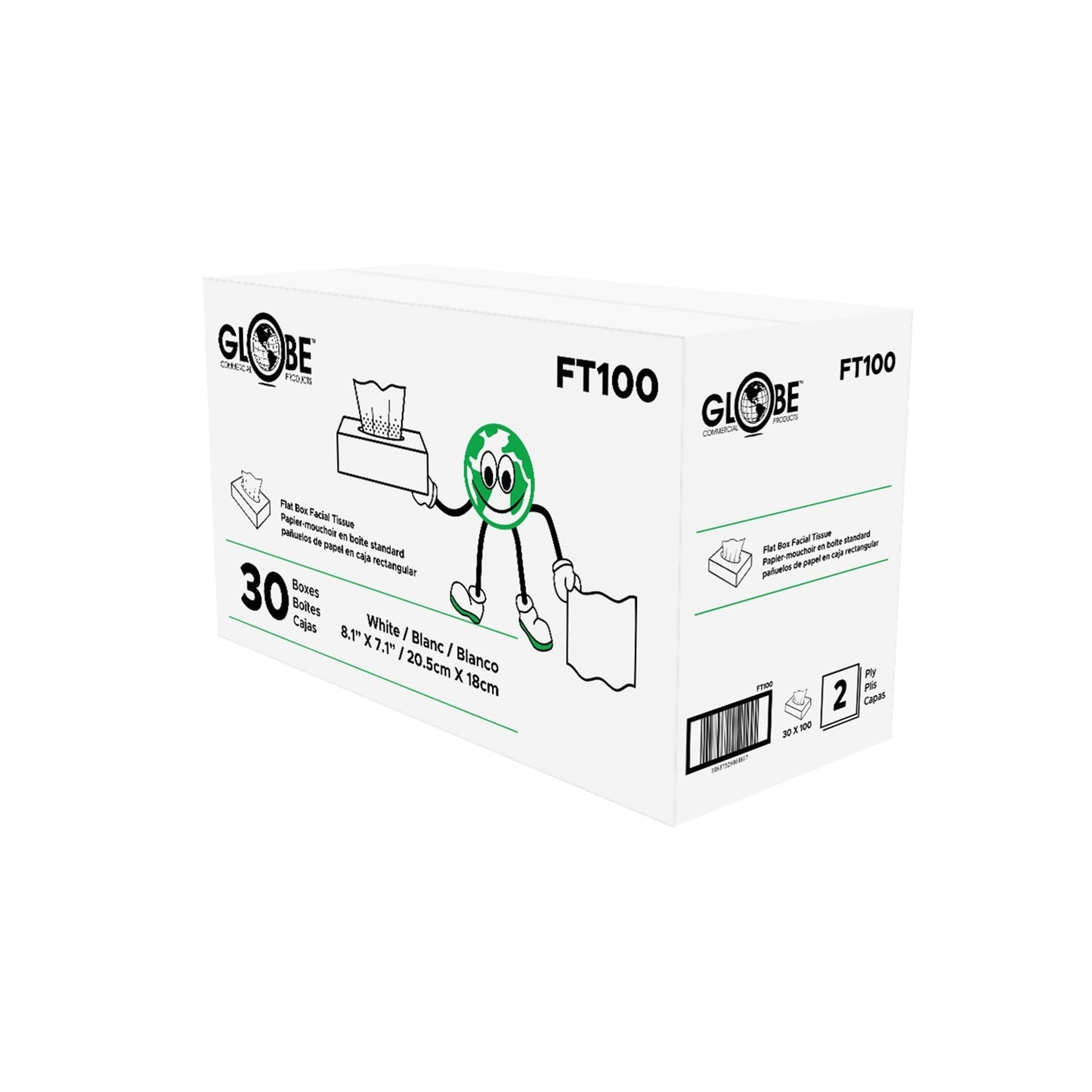 Globe Facial Tissue (30-pack) - FT100