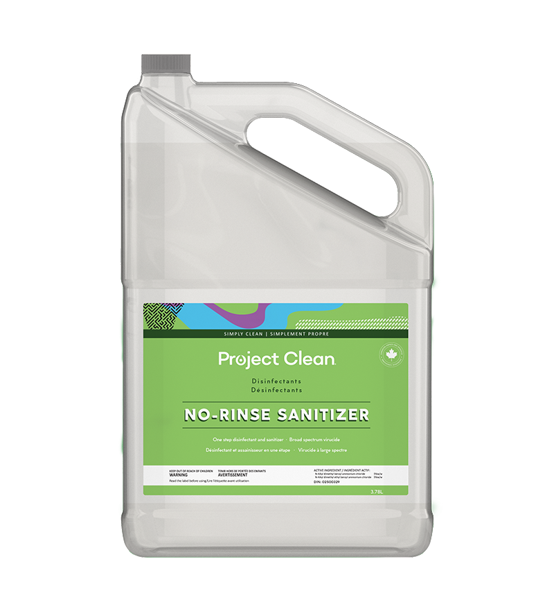 Désinfectant sans rinçage Project Clean, 1 gallon (paquet de 4) - A100150-4CS