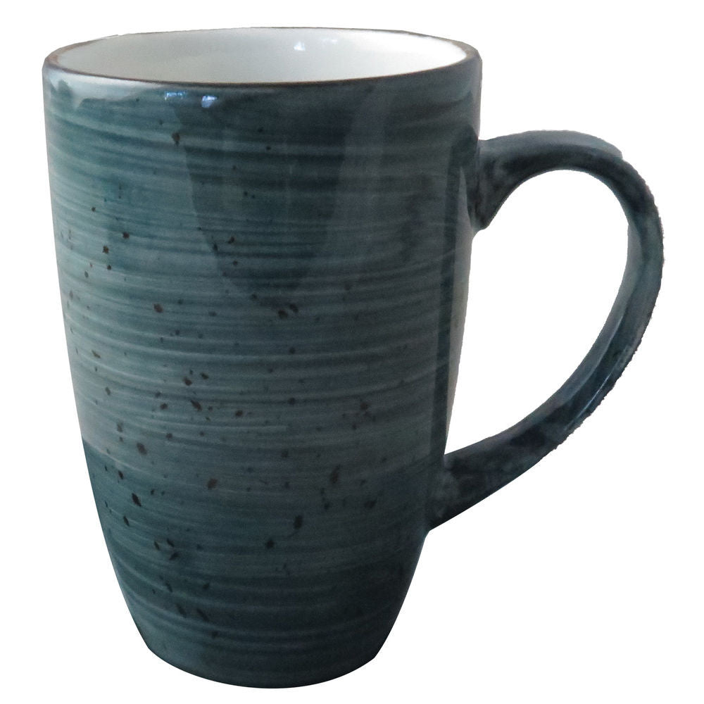 Continental China | Tasse Rustics Aroma, 12 oz, bleu (paquet de 24)