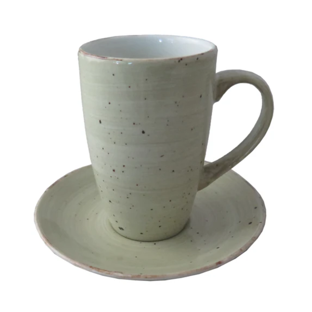 Continental China | Tasse Rustics Aroma, 9,6 oz, vert pâle (paquet de 24)