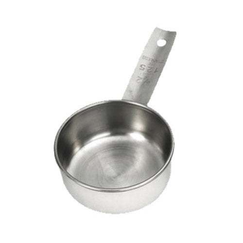 Tablecraft Measuring Cup, 1/2 cup, Stainless Steel - 724C