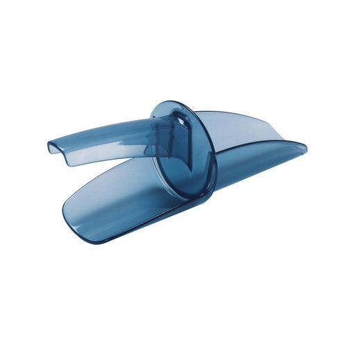 San Jamar | Cuillère à glace Saf-T-Scoop avec double pare-germes, 6-10 oz, bleu transparent