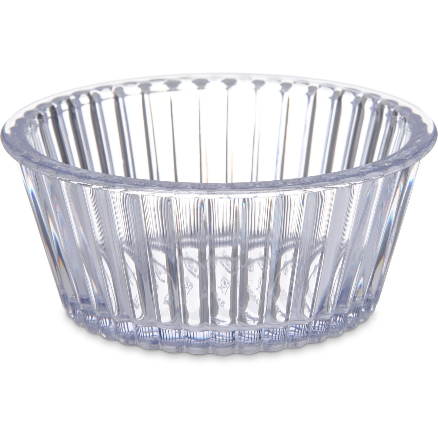 Carlisle Fluted Ramekin, 4.5 oz, SAN, Clear - 0845 CLEAR