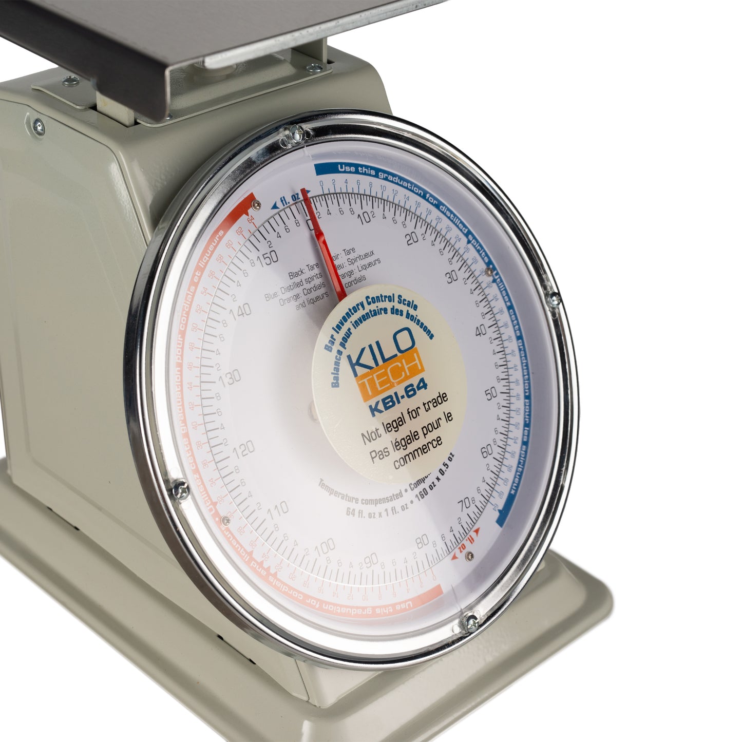 Kilotech KBI 64 Mechanical Dial Bar Inventory Scale, 64 fl oz / 10 lb - K852351